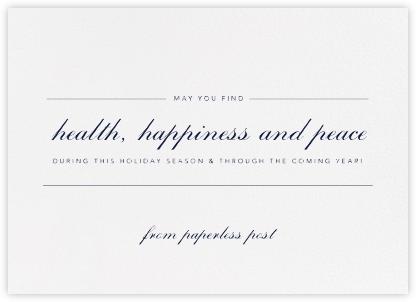 Ivory - Horizontal - Paperless Post - Business holiday cards