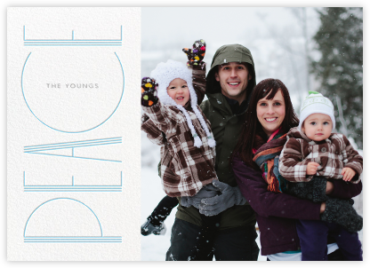 Deco Peace (Horizontal) - Paperless Post - New Year Cards 