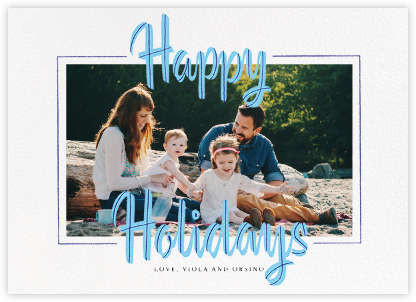 Retro Holiday (Horizontal) - Paperless Post - Custom Holiday Photo Cards 2022