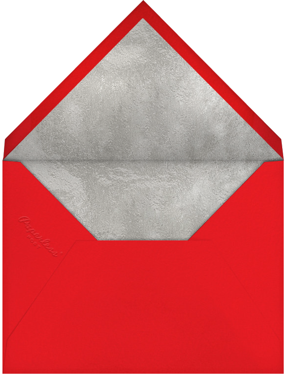 Inscribed Christmas (Square) - Red - Paperless Post - Envelope