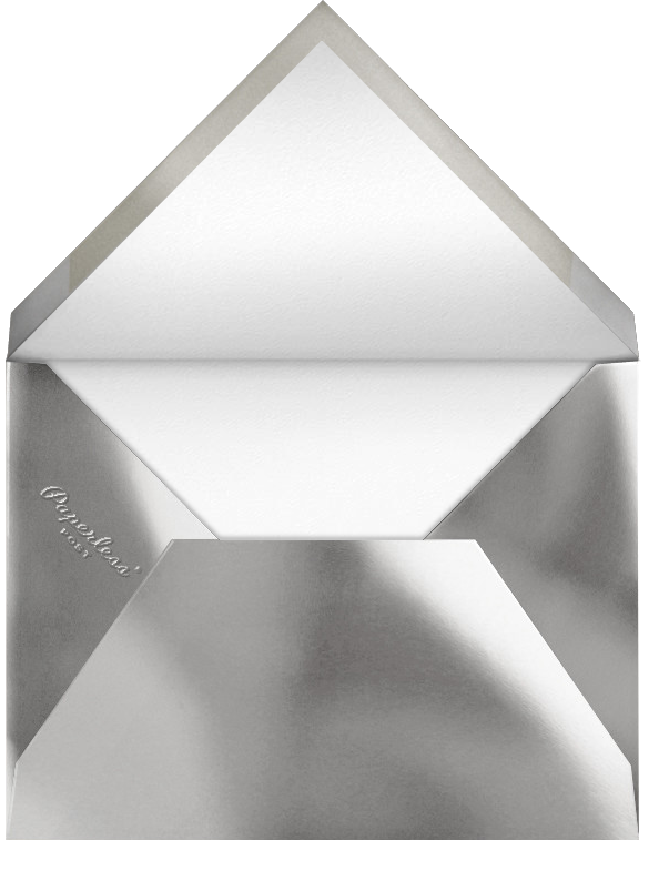 Carreaux - White/Silver - Paperless Post - Envelope
