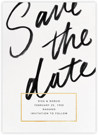 Deighton - Gold - Paperless Post - Gold Save The Dates