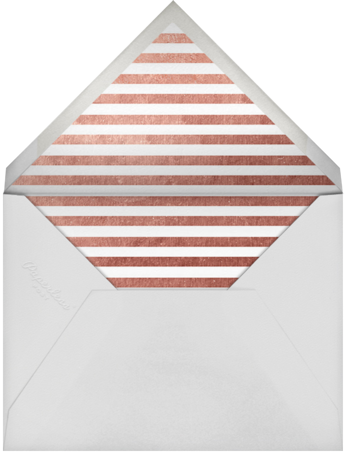 Saint-Preux (Photo) - Black/Rose Gold - Paperless Post - Envelope