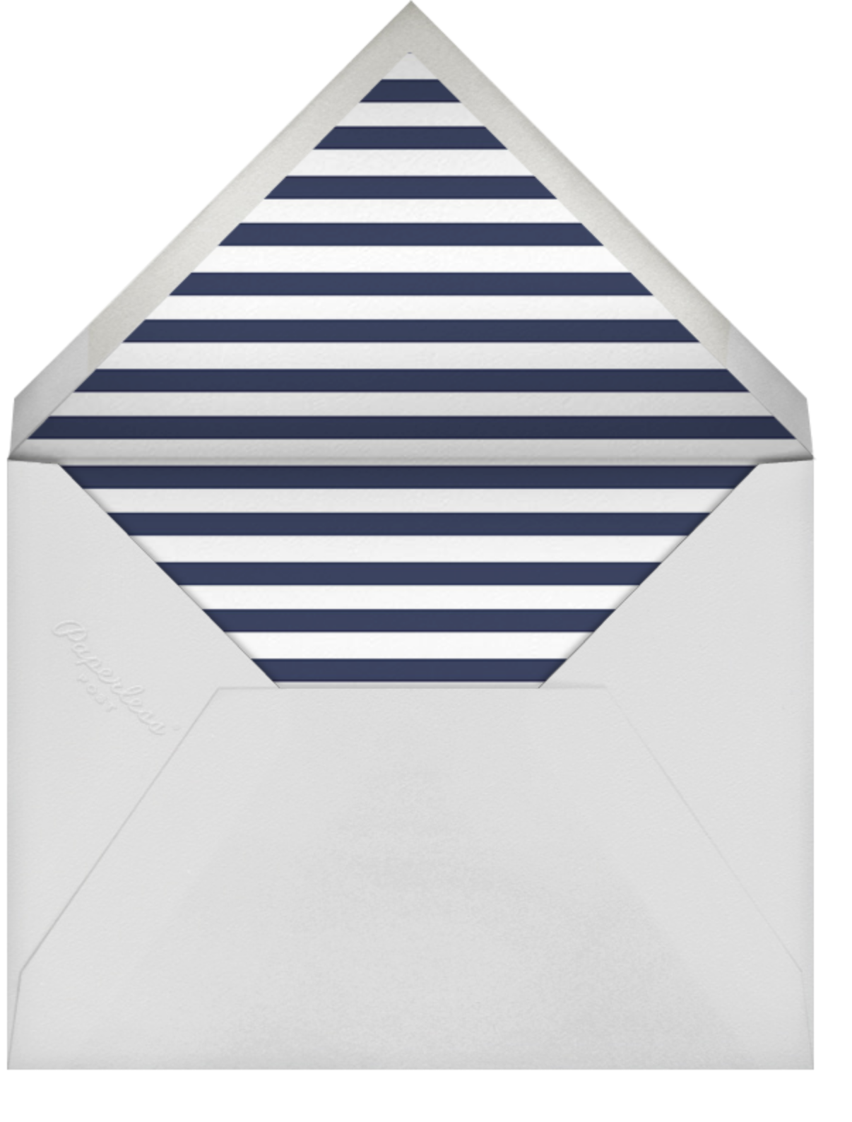 Confetti (Horizontal Invitation) - Navy/Silver - kate spade new york - Envelope