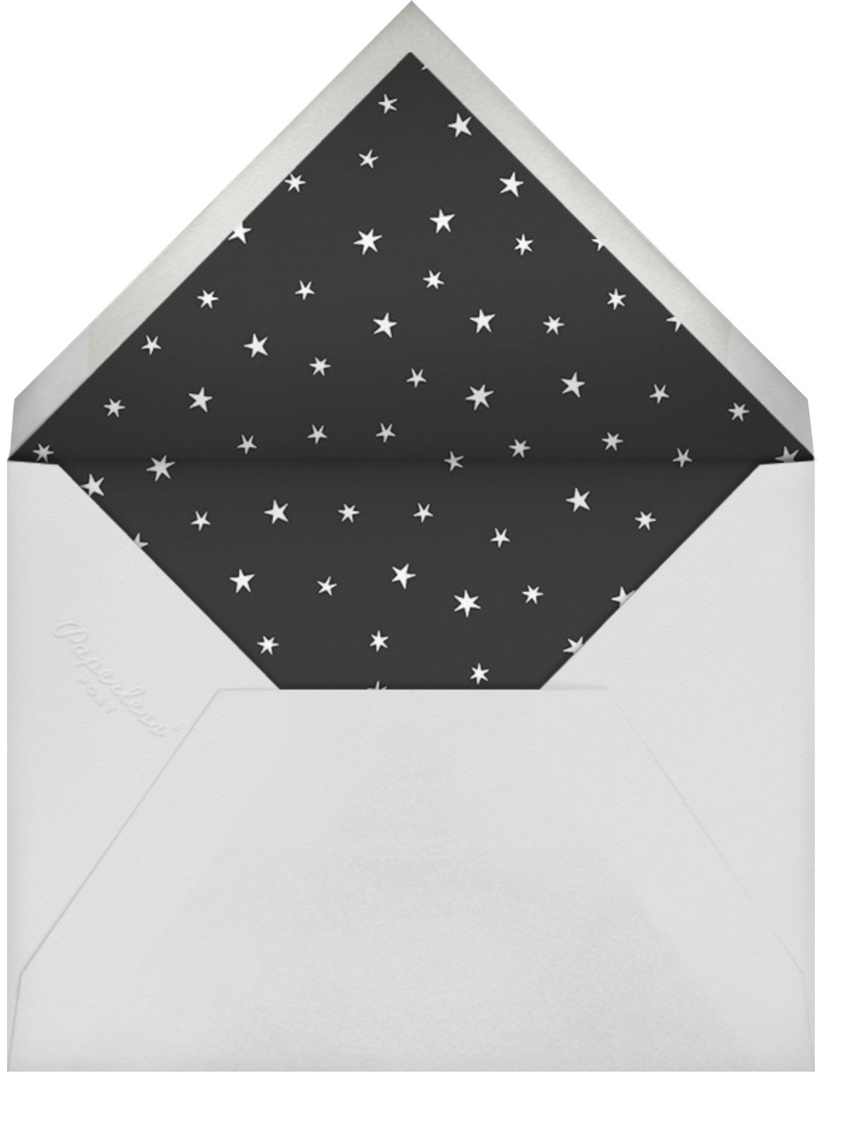 Nightly (Photo) - White/Gold - Paperless Post - Envelope