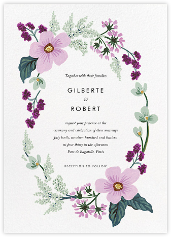 January Herbarium (Invitation) - Rifle Paper Co. - Romantic wedding invitations 