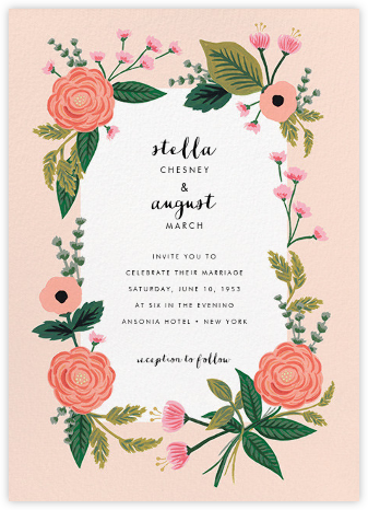 September Herbarium (Invitation) - Meringue - Rifle Paper Co. - Romantic wedding invitations 