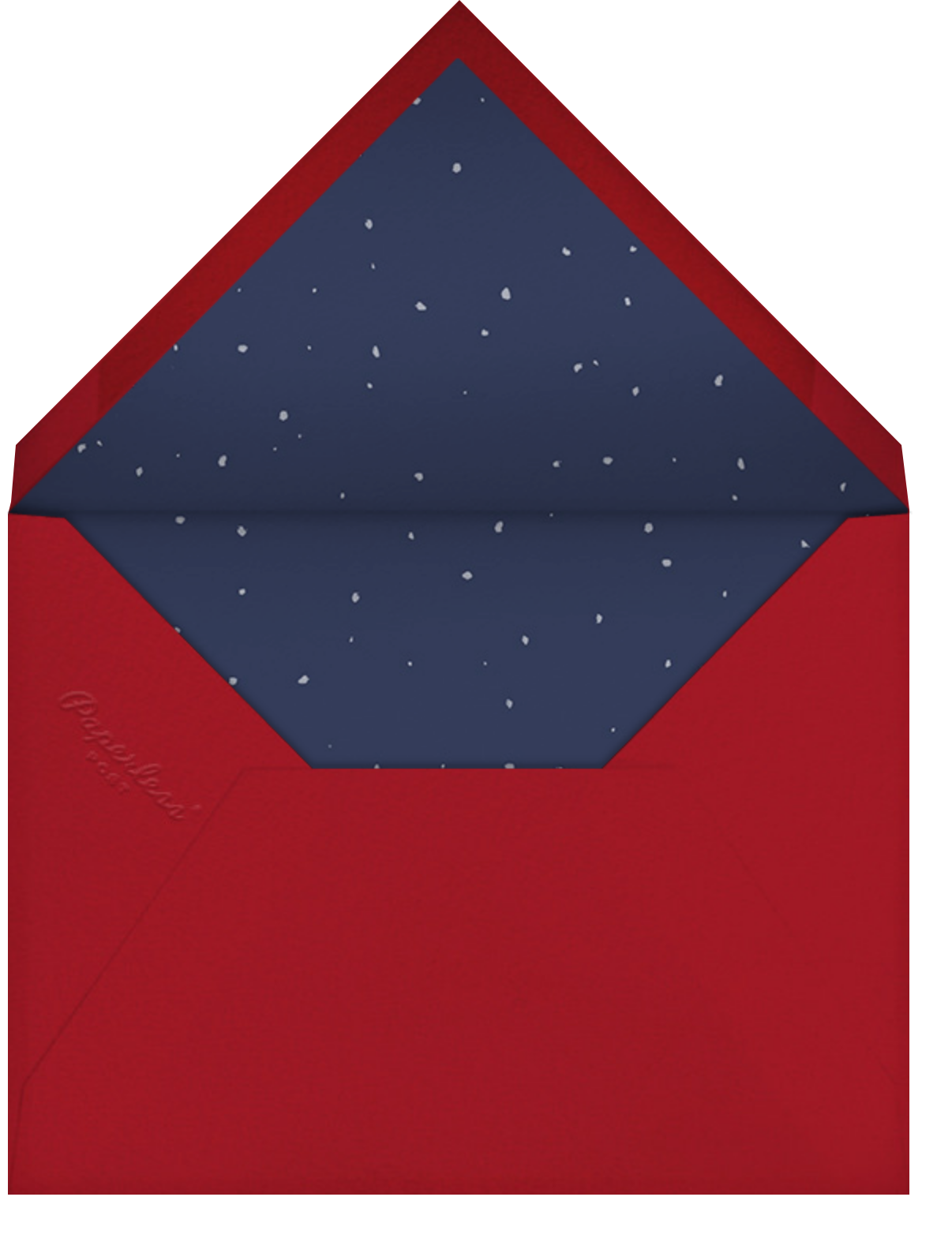 Santa on Rooftop - Paperless Post - Envelope