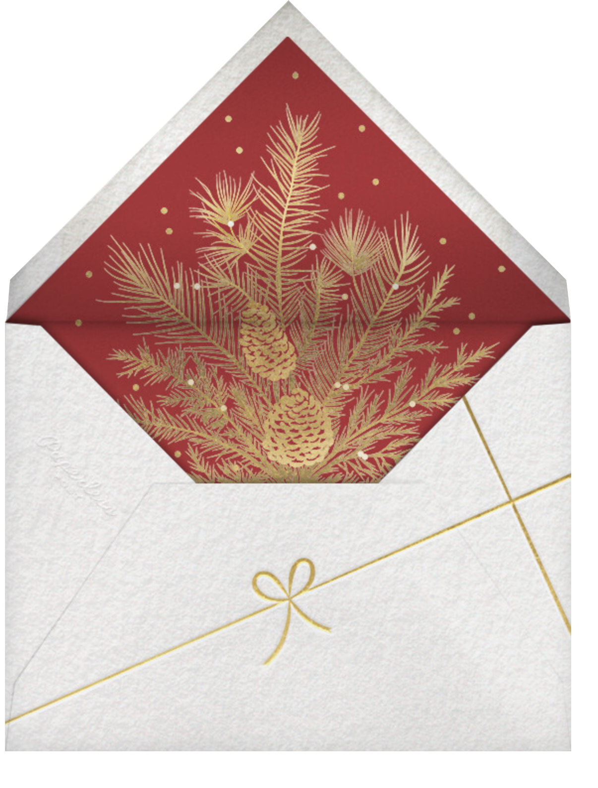 Forsythia - Cardinal with White - Paperless Post - Envelope
