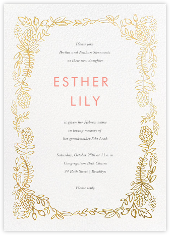Bris and baby naming invitations Send online instantly RSVP tracking