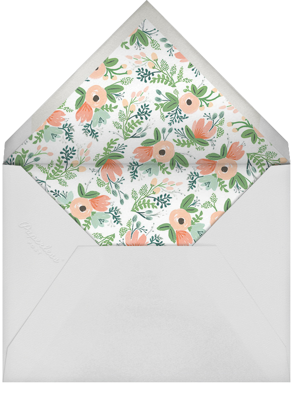 Floral Silhouette - White/Rose Gold - Rifle Paper Co. - Envelope