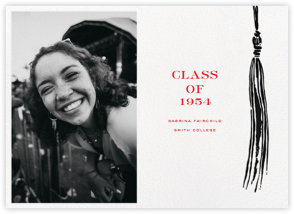 Tassel (Photo) - Black - kate spade new york - College Graduation Announcements