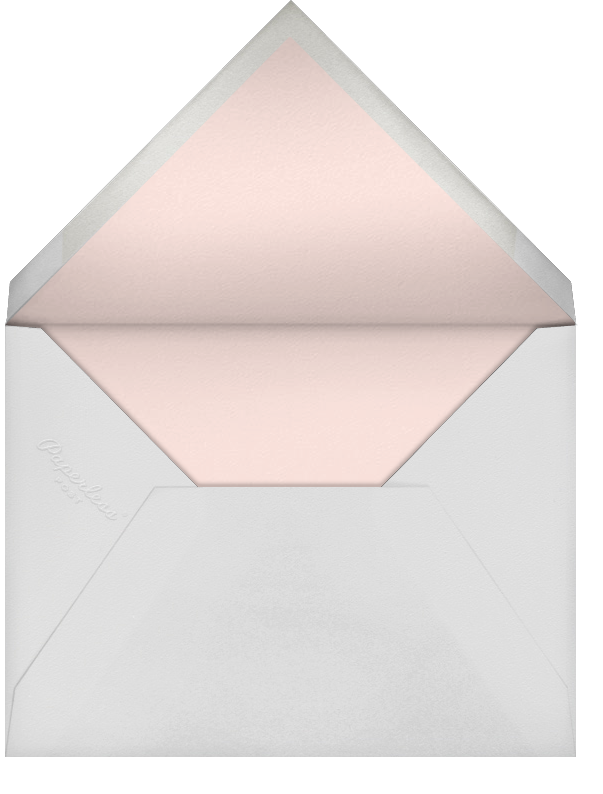 Streamer Shapes (Tall) - Meringue/Rose Gold - Paperless Post - Envelope