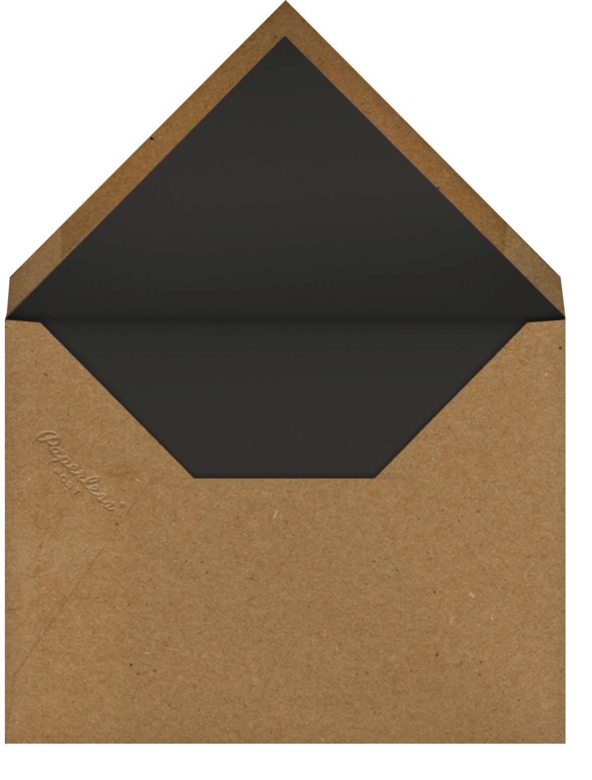 Horizontal Split - Yellow - Paperless Post - Envelope