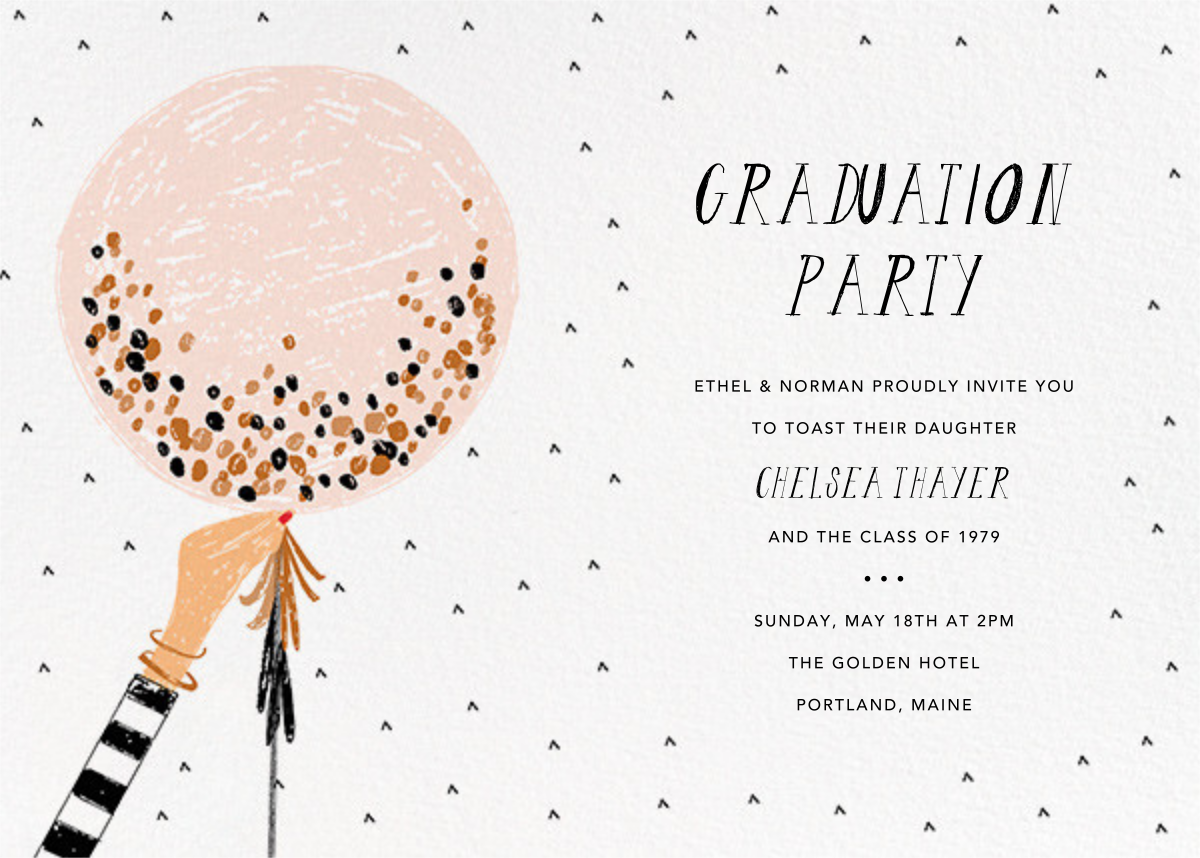dissertation party invitation