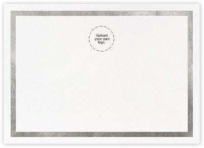 Foiled Frame (Stationery) - Silver - Paperless Post - Personalized Stationery 