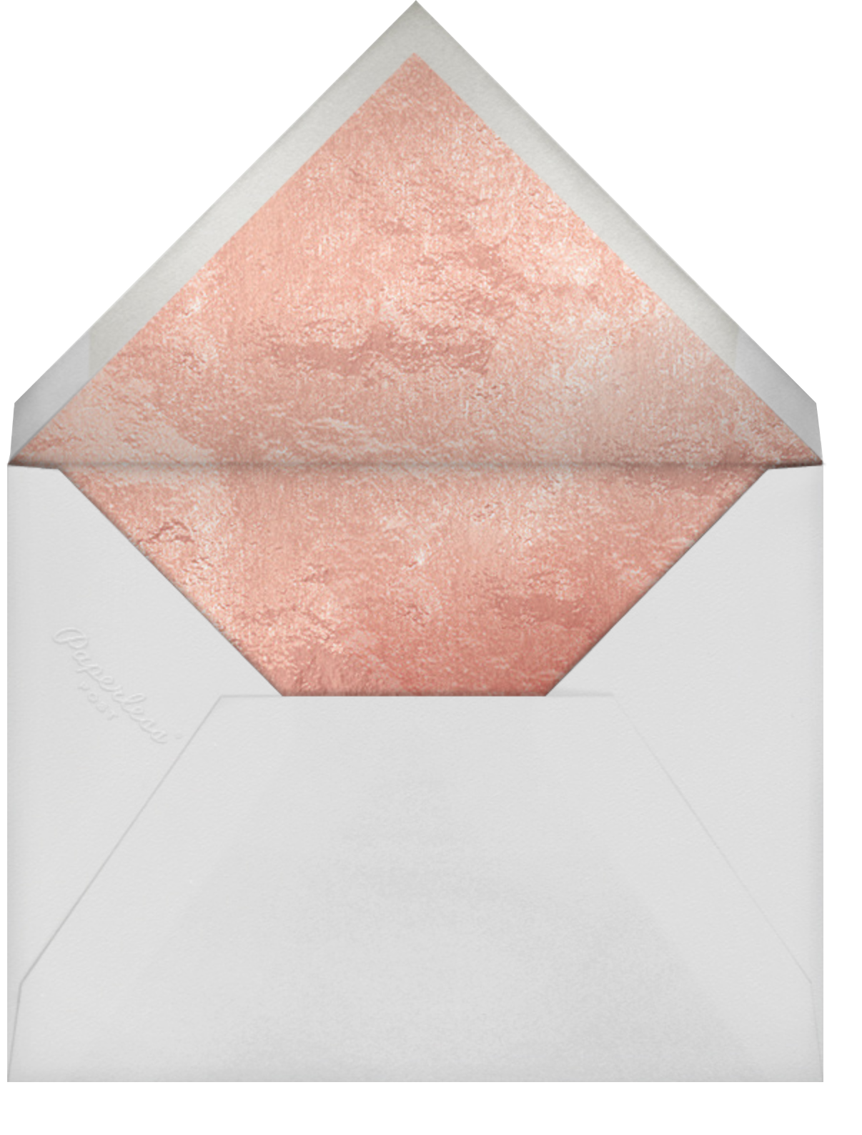 Confetti Caps (Photo) - Rose Gold - Paperless Post - Envelope