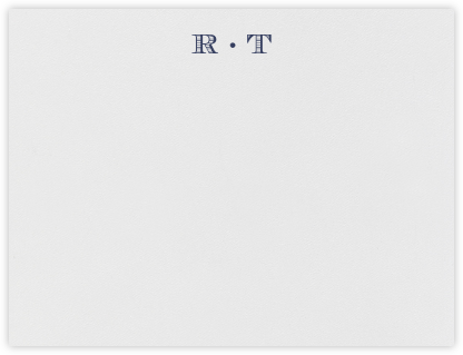 Bellomont (Thank You) - Navy - Crane & Co. - Personalized Stationery 