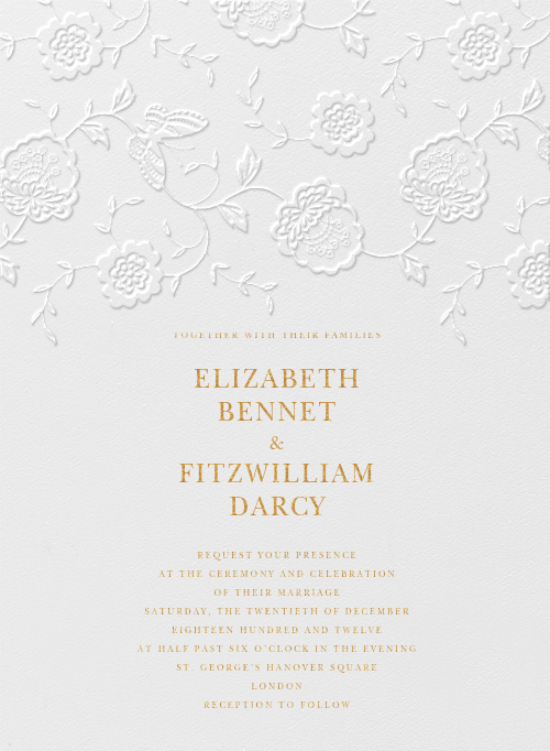 Oscar de la renta invitations hot sale