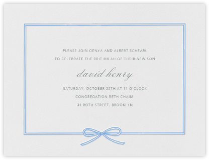 Bris And Baby Naming Invitations Online At Paperless Post
