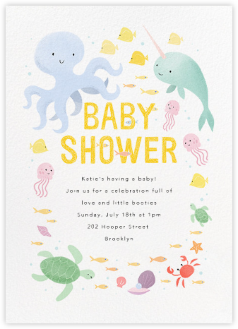 Sea of Love - Paperless Post - Baby Shower Invitations 