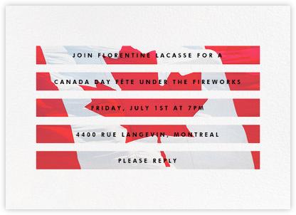 Northern Exposure - Paperless Post - Canada Day Invitations