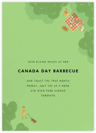 Prospect Park - Paperless Post - Canada Day Invitations