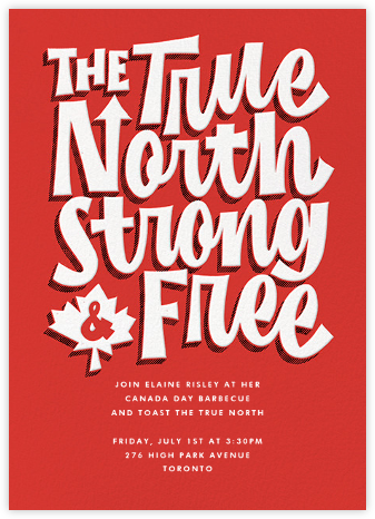 True North - Paperless Post - Canada Day Invitations