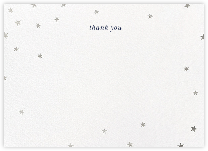 Nightly - White/Silver - Paperless Post - Wedding Thank You Cards 