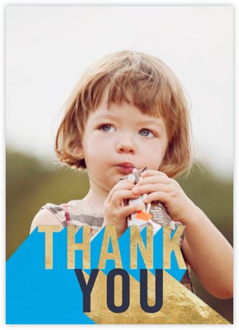 Featured Thanks (Photo) - Capri - Paperless Post - Kids' thank you notes
