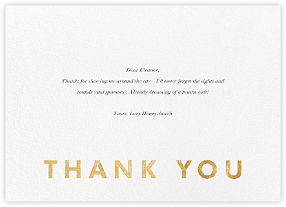 Field of Thanks - White/Gold - Paperless Post - Baby and Kids’ Greeting Cards