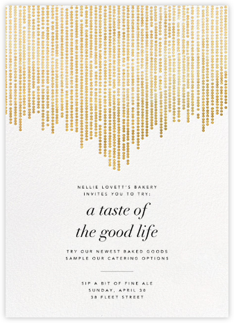 Josephine Baker - White/Gold - Paperless Post - Launch Party Invitations