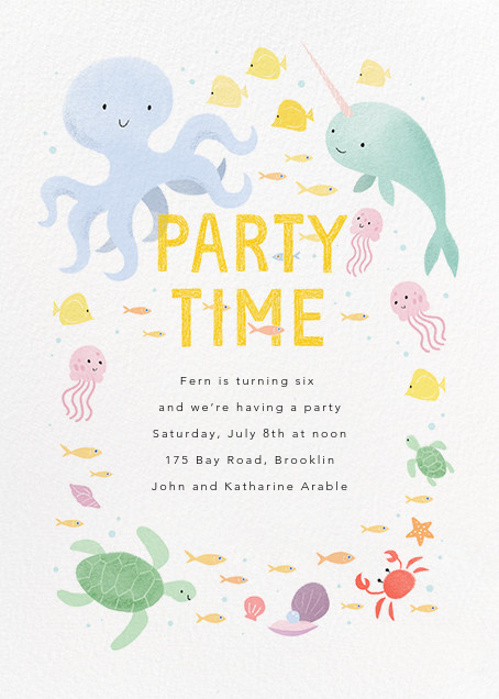 Under The Sea Of Love Send Online Instantly Rsvp Tracking