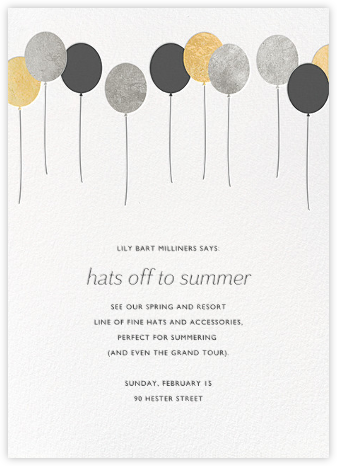 Balloons - Metallic - Paperless Post - Launch Party Invitations