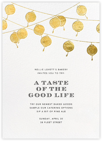 Lanterns - Gold - Paperless Post - Launch Party Invitations