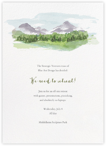 Mountain Scene - Paperless Post - Get Together Invitations