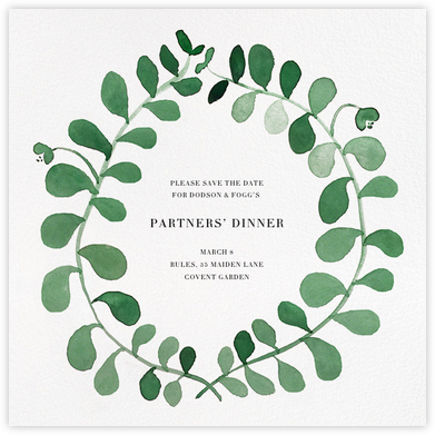 Mirabell (Save the Date) - Green - Linda and Harriett