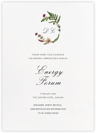 Petites Fleurs Sauvage (Invitation) - Paperless Post