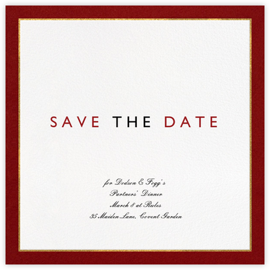 Oro - Red - Paperless Post - Online Business Save the Dates