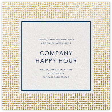 Jacks - Gold - Jonathan Adler - Get Together Invitations