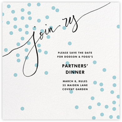 Join Us (Dots) - Blue/Black - Linda and Harriett