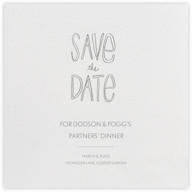 Save the Date Handwriting - Linda and Harriett - Business Save the Dates