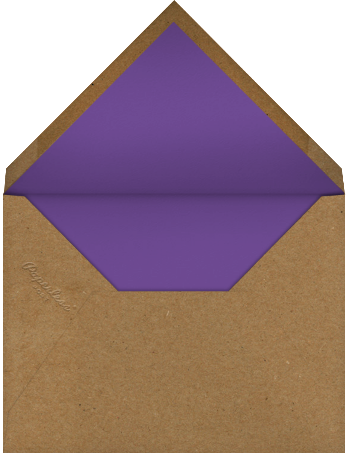 Belvoir (Save the Date) - Purple/White - Paperless Post - Envelope