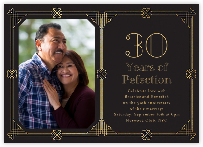 Gilt Border Birthday - Paperless Post