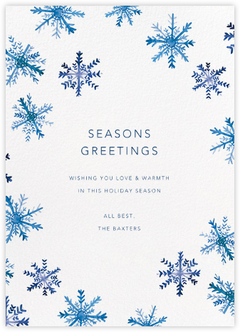Flake Fall - Linda and Harriett - Snowflakes Christmas Cards