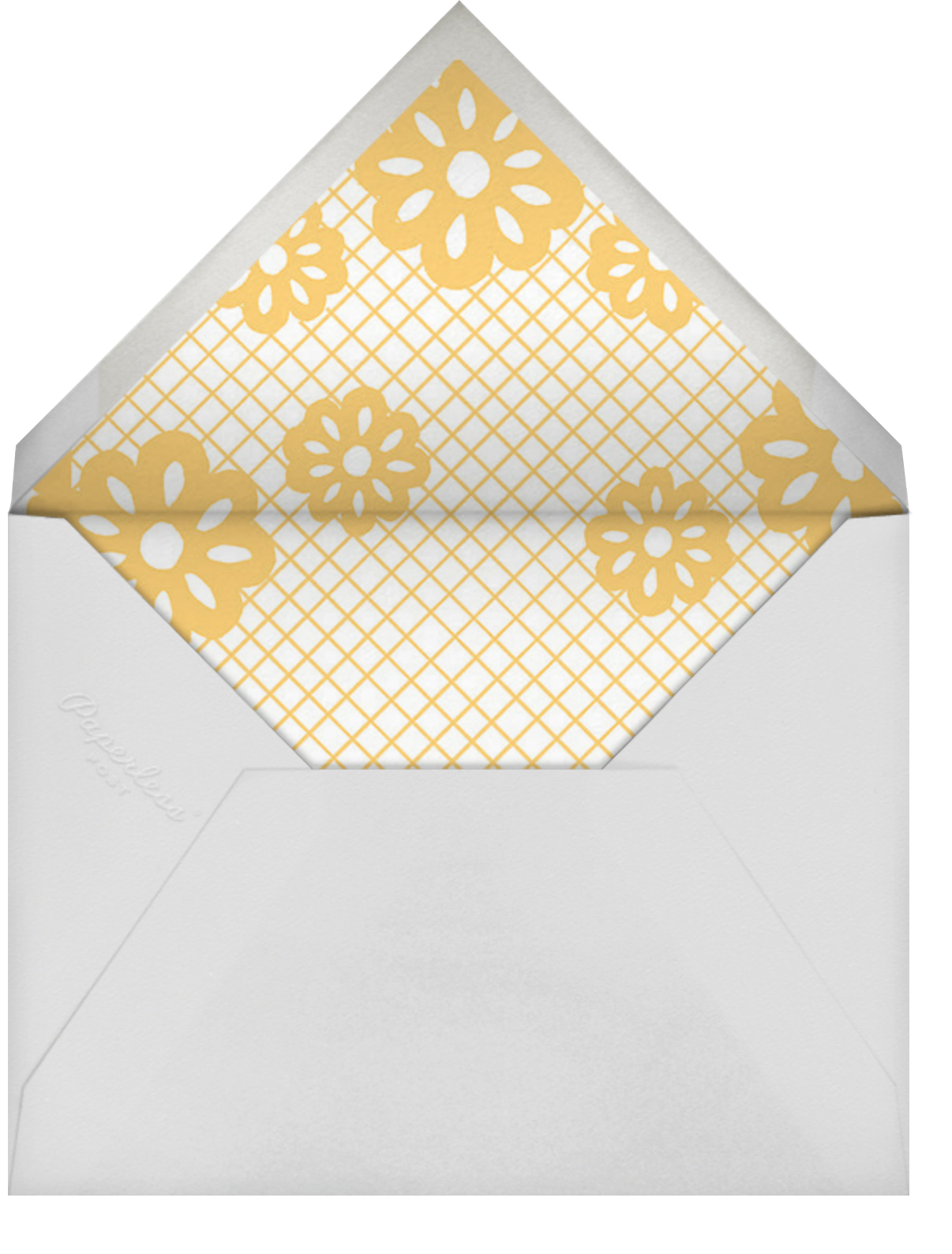 Papel Picado (Photo) - Gold - Paperless Post - Envelope