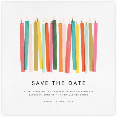 Birthday Save The Dates Online At Paperless Post
