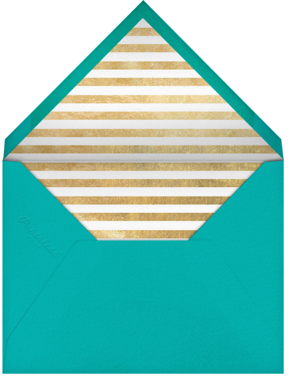 Champagne Bubbles (Photo) - Gold - Paperless Post - Envelope