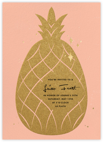 Go Ananas - Paperless Post - Luau party invitations