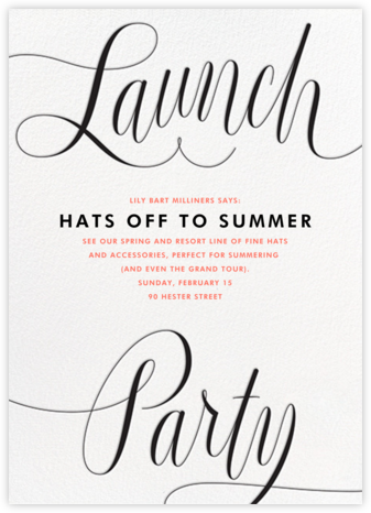 Marcellina - Paperless Post - Launch Party Invitations